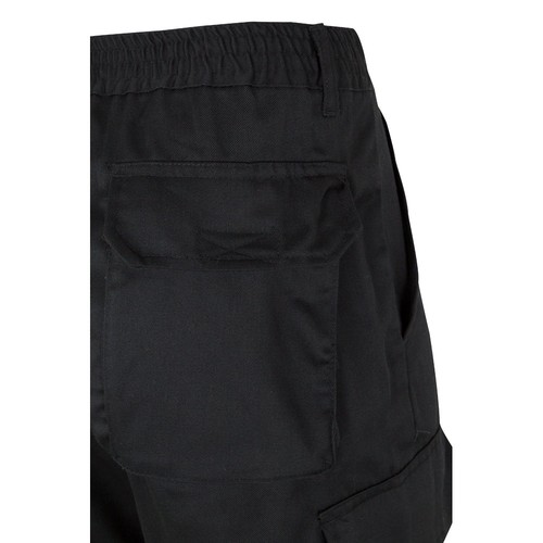 negro/amarillo VL POSEIDON LARGE. Pantalón de sarga multibolsillos bicolor (210 g/m²), en algodón (20 %) y poliéster (80 %)