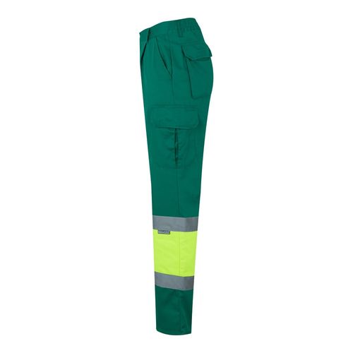 VL POSEIDON LARGE. Pantalón de sarga multibolsillos bicolor (210 g/m²), en algodón (20 %) y poliéster (80 %)