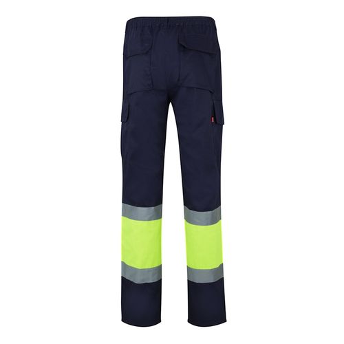 VL POSEIDON LARGE. Pantalón de sarga multibolsillos bicolor (210 g/m²), en algodón (20 %) y poliéster (80 %)