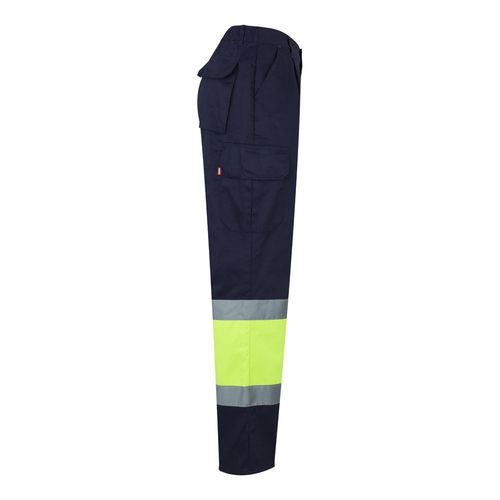 VL POSEIDON LARGE. Pantalón de sarga multibolsillos bicolor (210 g/m²), en algodón (20 %) y poliéster (80 %)