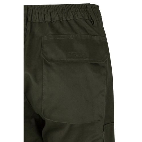 kaki/amarillo VL POSEIDON LARGE. Pantalón de sarga multibolsillos bicolor (210 g/m²), en algodón (20 %) y poliéster (80 %)