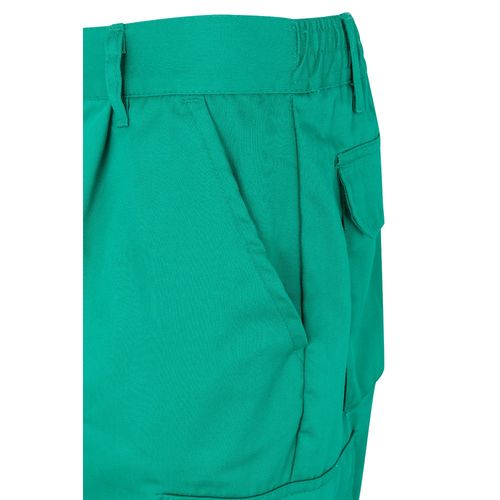 green VL ASCLEPIUS. Pantalón multibolsillos de sarga (200g/m²), en algodón (35%) y poliéster (65%)