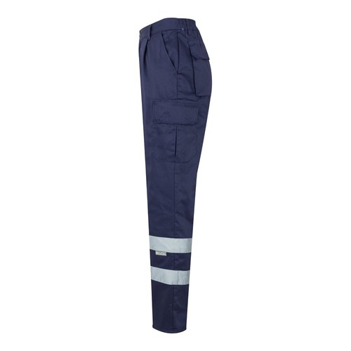 blue VL ASCLEPIUS. Pantalón multibolsillos de sarga (200g/m²), en algodón (35%) y poliéster (65%)