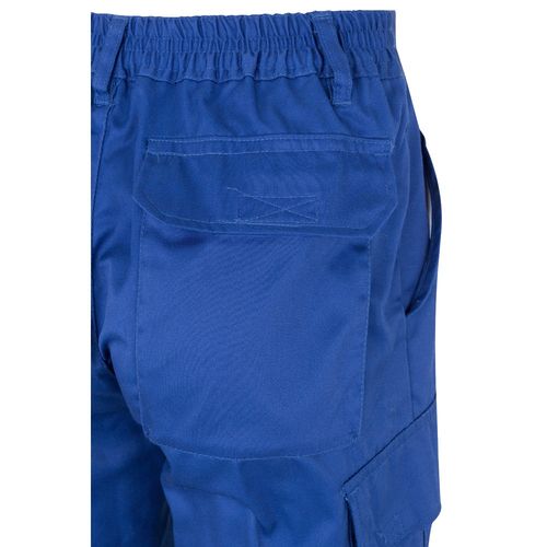 azulón VL ASCLEPIUS. Pantalón multibolsillos de sarga (200g/m²), en algodón (35%) y poliéster (65%)