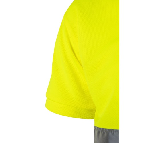 VL CUPID. Polo bicolor ojo de pájaro (160g/m²) con manga corta, en poliéster (100%)