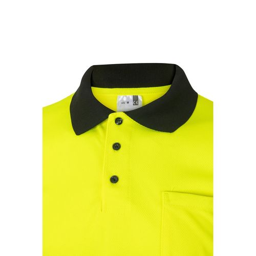 VL CUPID LARGE. Polo bicolore (160g/m²) à manches courtes, en polyester (100%) - 5