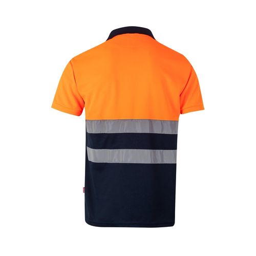 VL CUPID LARGE. Polo bicolor ojo de pájaro (160g/m²) con manga corta, en poliéster (100%)