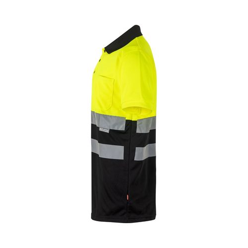 VL CUPID LARGE. Polo bicolore (160g/m²) à manches courtes, en polyester (100%) - 4