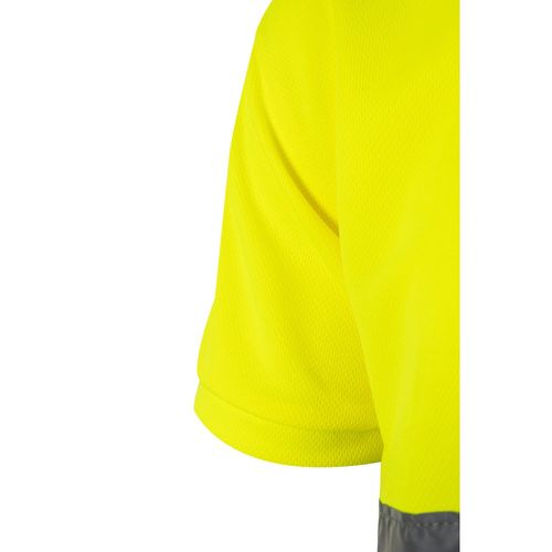 VL CUPID LARGE. Polo bicolor ojo de pájaro (160g/m²) con manga corta, en poliéster (100%)