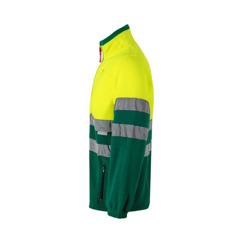 verde/amarillo VL EROS LARGE. Chaqueta polar bicolor (280 g/m²), de poliéster (100%)