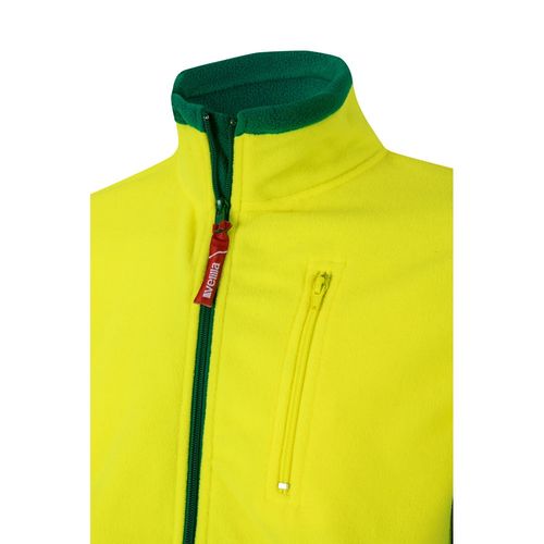 verde/amarillo VL EROS LARGE. Chaqueta polar bicolor (280 g/m²), de poliéster (100%)