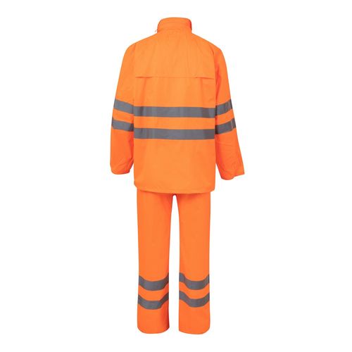 naranja fluo VL VENUS. Traje de lluvia (130g/m²), en poliéster (100%) con revestimiento de PU