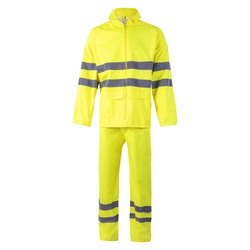 amarillo fluo VL VENUS. Traje de lluvia (130g/m²), en poliéster (100%) con revestimiento de PU