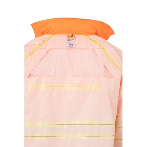 naranja fluo VL VENUS. Traje de lluvia (130g/m²), en poliéster (100%) con revestimiento de PU