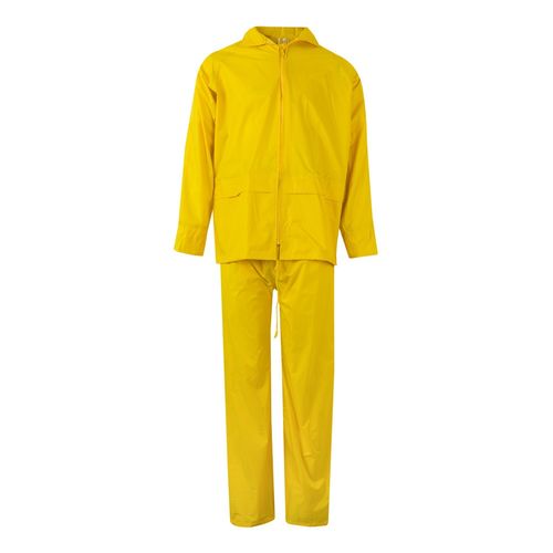 yellow VL SEDNA. Traje de lluvia (225g/m²), de dos piezas en poliéster (100%) con revestimiento de PVC