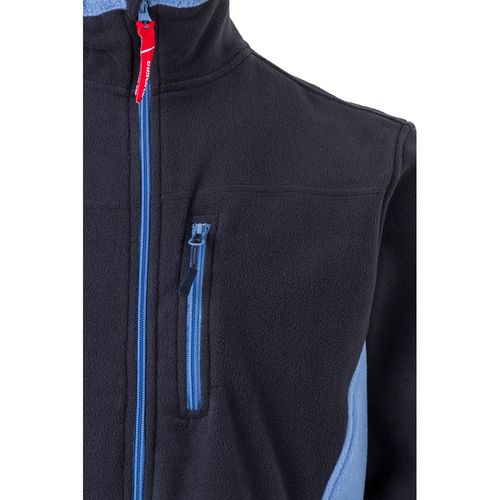 azul marino/azul claro VL GERAS. Chaqueta polar bicolor (220g/m²) en poliéster (100%)
