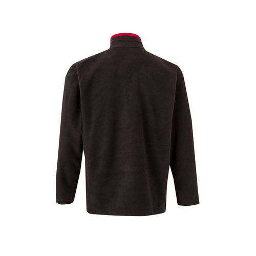 negro/rojo VL GERAS. Chaqueta polar bicolor (220g/m²) en poliéster (100%)