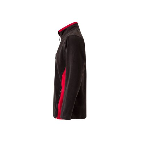 negro/rojo VL GERAS. Chaqueta polar bicolor (220g/m²) en poliéster (100%)