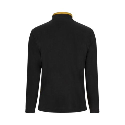 negro/amarillo VL GERAS. Chaqueta polar bicolor (220g/m²) en poliéster (100%)