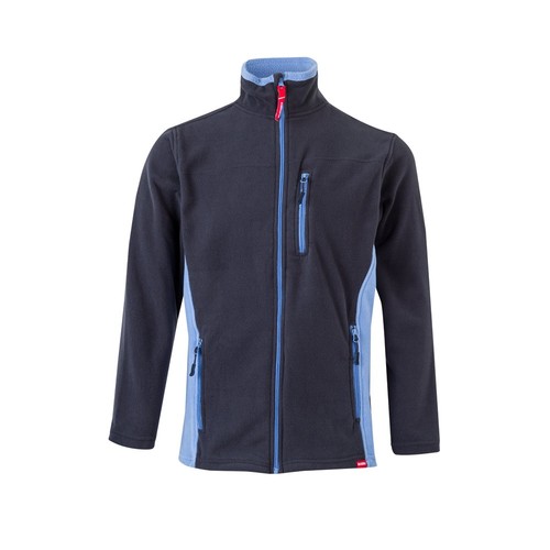 VL GERAS. Chaqueta polar bicolor (220g/m²) en poliéster (100%)