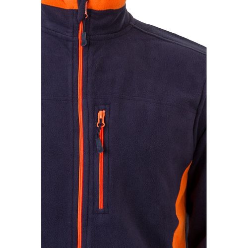 VL GERAS. Chaqueta polar bicolor (220g/m²) en poliéster (100%)