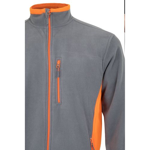 VL GERAS. Chaqueta polar bicolor (220g/m²) en poliéster (100%)