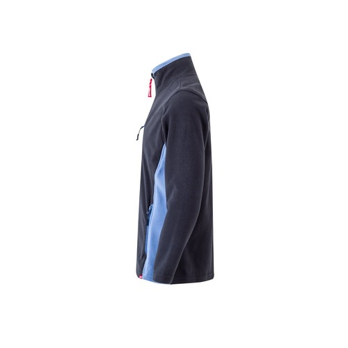 azul marino/azul claro VL GERAS. Chaqueta polar bicolor (220g/m²) en poliéster (100%)