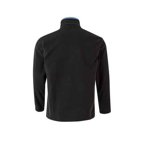 negro/azul claro VL GERAS. Chaqueta polar bicolor (220g/m²) en poliéster (100%)