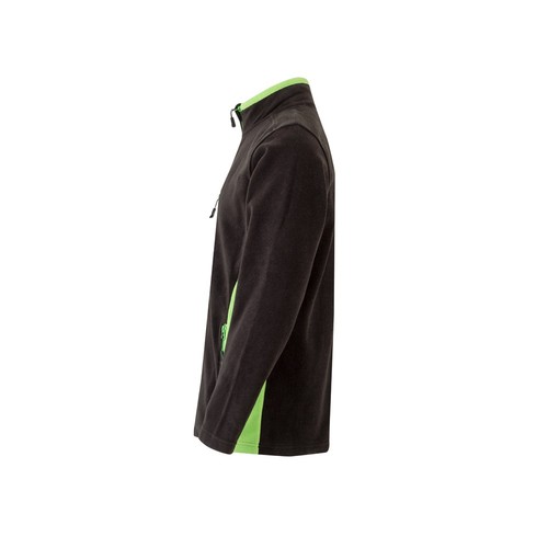 negro/verde VL GERAS. Chaqueta polar bicolor (220g/m²) en poliéster (100%)