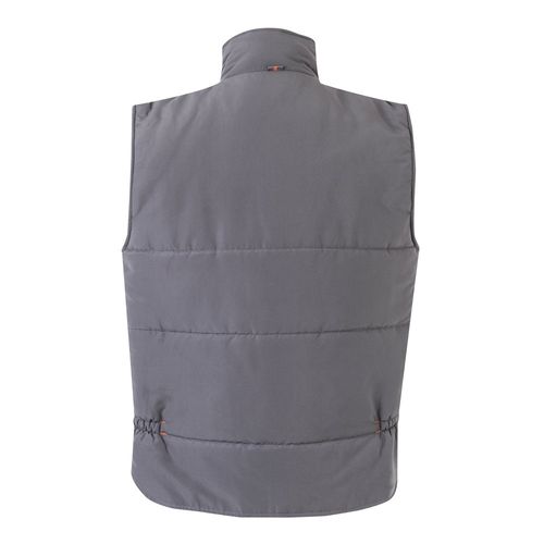 VL NERGAL. Chaleco acolchado, bicolor, multibolsillos (120g/m²), en poliéster (100%)
