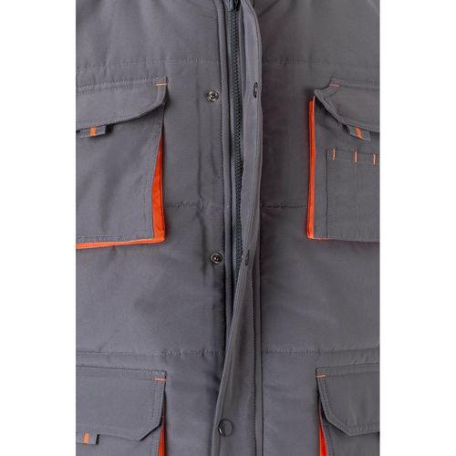 VL NERGAL. Chaleco acolchado, bicolor, multibolsillos (120g/m²), en poliéster (100%)