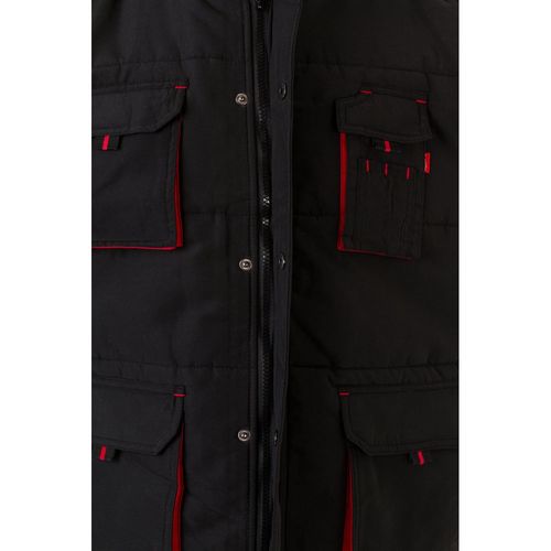 VL NERGAL. Chaleco acolchado, bicolor, multibolsillos (120g/m²), en poliéster (100%)