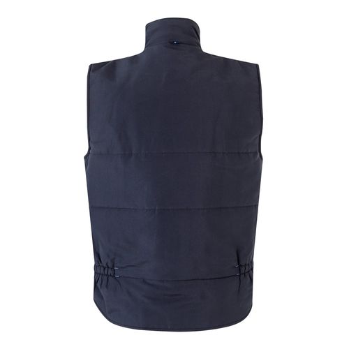 azul marino/azul claro VL NERGAL. Chaleco acolchado, bicolor, multibolsillos (120g/m²), en poliéster (100%)