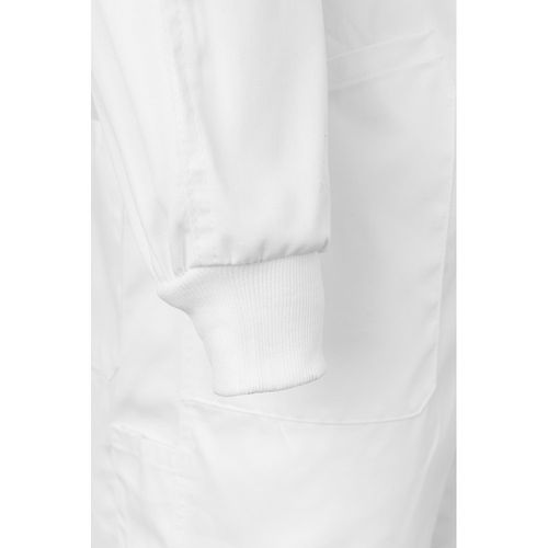 white VL YAMA. Mono de sarga (200g/m²), en algodón (35%) y poliéster (65%)