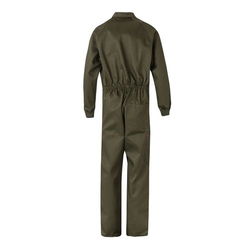 verde militar VL YAMA. Mono de sarga (200g/m²), en algodón (35%) y poliéster (65%)