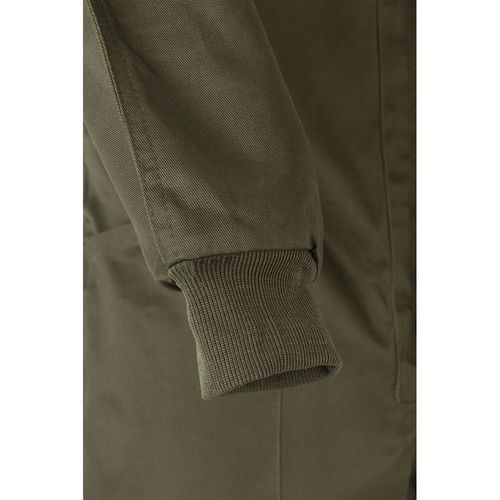 verde militar VL YAMA. Mono de sarga (200g/m²), en algodón (35%) y poliéster (65%)