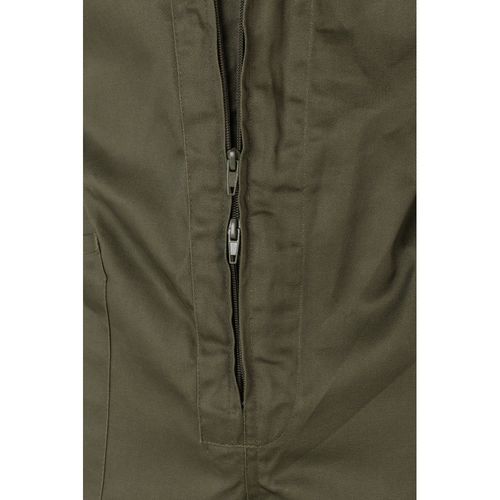 verde militar VL YAMA. Mono de sarga (200g/m²), en algodón (35%) y poliéster (65%)