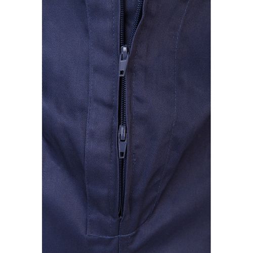 blue VL YAMA. Mono de sarga (200g/m²), en algodón (35%) y poliéster (65%)