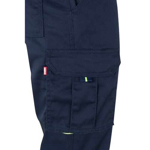 VL ZEUS. Pantalón elástico multibolsillos bicolor (240 g/m²), en algodón (46 %), EME (38 %) y poliéster (16 %)