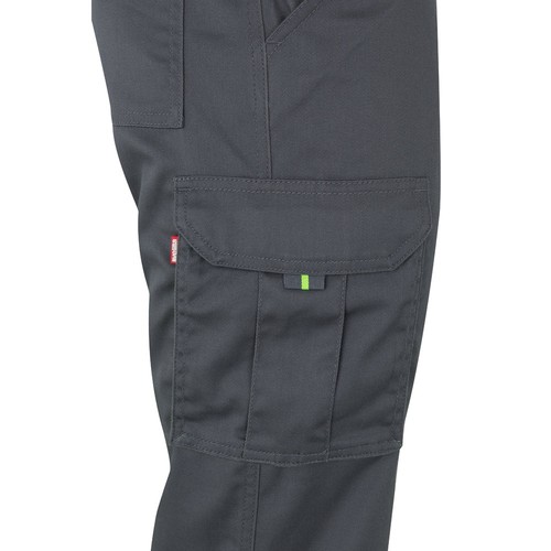VL ZEUS. Pantalón elástico multibolsillos bicolor (240 g/m²), en algodón (46 %), EME (38 %) y poliéster (16 %)