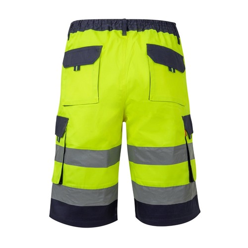 yellow VL HADES. Bermudas polar bicolor (280 g/m²), en poliéster (100%)
