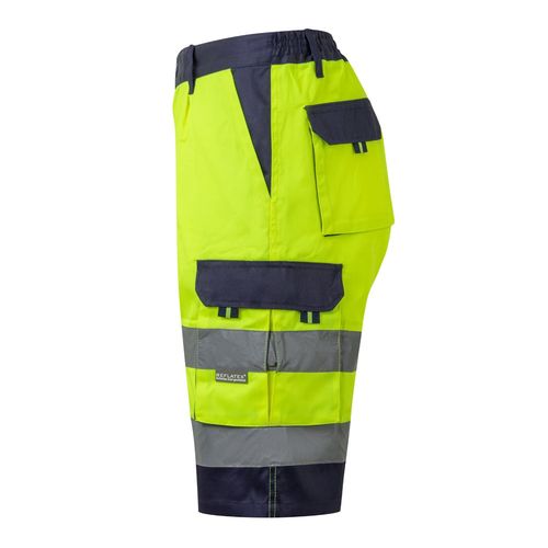 yellow VL HADES. Bermudas polar bicolor (280 g/m²), en poliéster (100%)