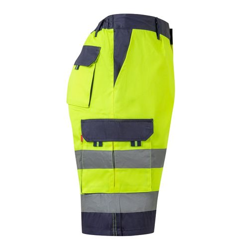 yellow VL HADES. Bermudas polar bicolor (280 g/m²), en poliéster (100%)