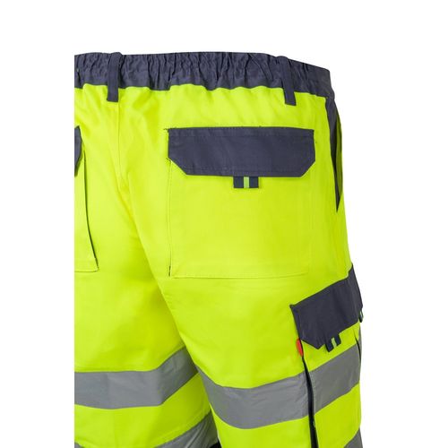 yellow VL HADES. Bermudas polar bicolor (280 g/m²), en poliéster (100%)