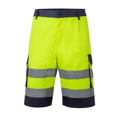 yellow VL HADES. Bermudas polar bicolor (280 g/m²), en poliéster (100%)