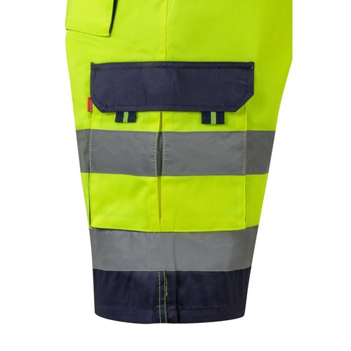 yellow VL HADES. Bermudas polar bicolor (280 g/m²), en poliéster (100%)