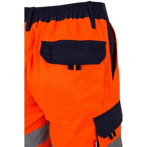 orange VL HADES. Bermudas polar bicolor (280 g/m²), en poliéster (100%)