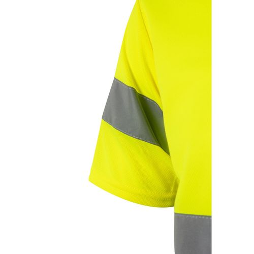 azul marino/amarillo VL BRAHMA LARGE. Camiseta técnica bicolor ojo de pájaro (140g/m²), en poliéster (100%)