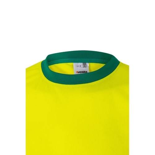 verde/amarillo VL BRAHMA LARGE. Camiseta técnica bicolor ojo de pájaro (140g/m²), en poliéster (100%)