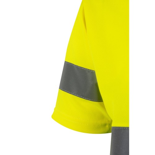 verde/amarillo VL BRAHMA LARGE. Camiseta técnica bicolor ojo de pájaro (140g/m²), en poliéster (100%)
